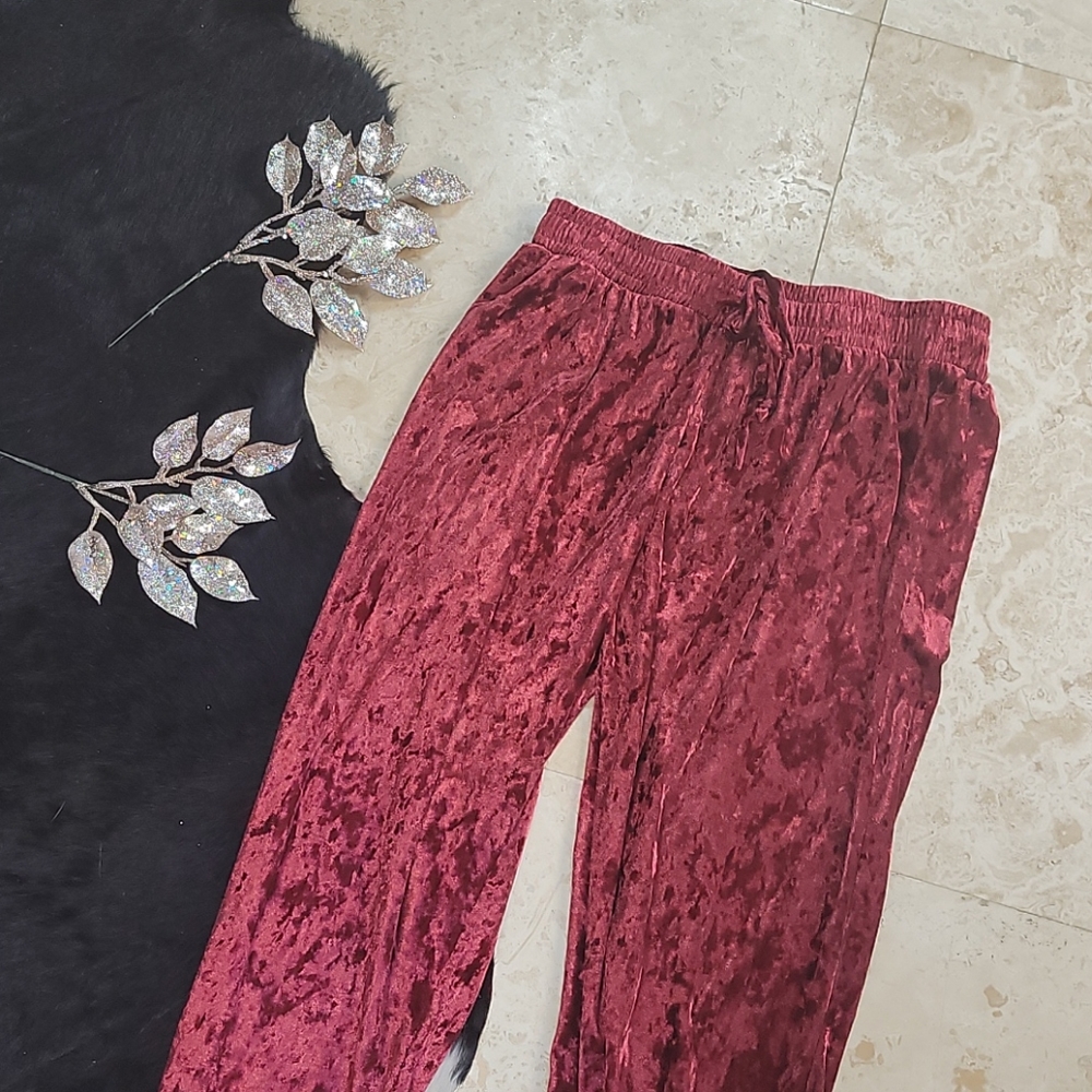 Velvet soft sweatpant joggers medium